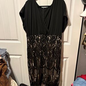 Elegant Black Lace Dress